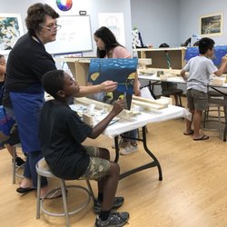 Adventures In Art - Miss Alison in the action!