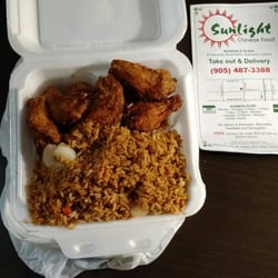 Sunlight Chinese Food - # 9 dinner combo - shrimp fried rice with fried chicken