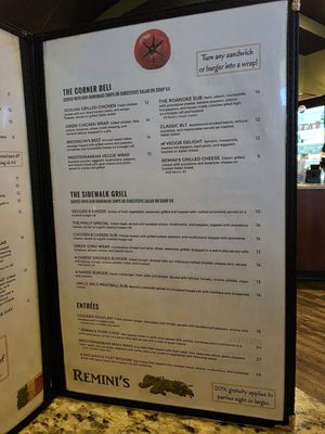 Menu photo 3 Remini's Roanoke, VA
