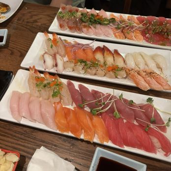 Sake 2 Me Sushi - Various nigiri and carpaccio - Sushi Bars Near Me - Cerritos, California Sake 2 Me Sushi - Various nigiri and carpaccio - Sushi Bars Near Me - Cerritos, California