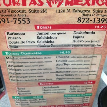 Tortas Mexico - Mexican Near Me - El Paso, Texas