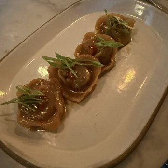 Tar & Roses - Oxtail dumplings - Yum! - New American Near Me - Santa Monica, California Tar & Roses - Oxtail dumplings - Yum! - New American Near Me - Santa Monica, California