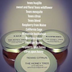 The Honey Tree - A menu for our very unique honeys that you can buy on our store, or contact us through email or text for any inquiries you might have.