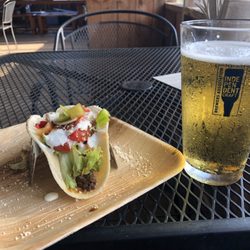 Emu taco and beer! Delish!!!