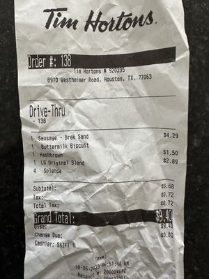 Tim Hortons by null