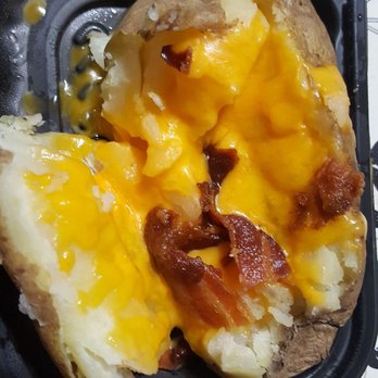 Wendy's - My "loaded baked potato". I specifically asked for cheese bacon, sour cream chives and butter. This is what i got... - Fast Food Near Me - San Lorenzo, California Wendy's - My "loaded baked potato". I specifically asked for cheese bacon, sour cream chives and butter. This is what i got... - Fast Food Near Me - San Lorenzo, California