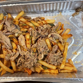 Mac's Speed Shop - Nacho Fries with the cheese. I didn't pour it on yet. - Sports Bars Near Me - Concord, North Carolina