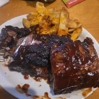 Texas Roadhouse - Full rack of ribs with loaded steak fries - Steakhouses Near Me - Hickory, North Carolina Texas Roadhouse - Full rack of ribs with loaded steak fries - Steakhouses Near Me - Hickory, North Carolina