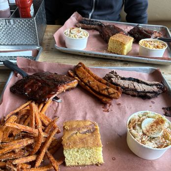 Badlands BBQ - 3 item combo with 2 sides- ribs, links, and brisket - Barbeque Near Me - Norco, California Badlands BBQ - 3 item combo with 2 sides- ribs, links, and brisket - Barbeque Near Me - Norco, California
