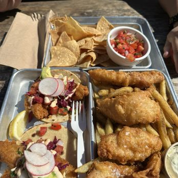 Hook Fish - Tacos, fish n chips, tortilla chips with pico (all delicious!) - Seafood Near Me - San Francisco, California Hook Fish - Tacos, fish n chips, tortilla chips with pico (all delicious!) - Seafood Near Me - San Francisco, California