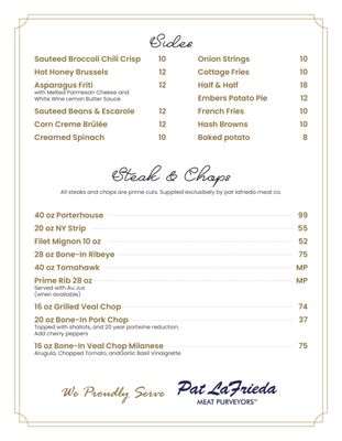 Menu photo 8 Malone's Chop House Brooklyn, NY