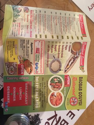 Menu photo 8 Le Baobab Restaurants New York, NY