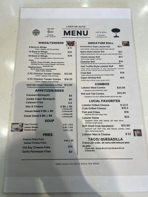 Menu photo 1 Lobster Guys Buena Park, CA Menu photo 1 Lobster Guys Buena Park, CA