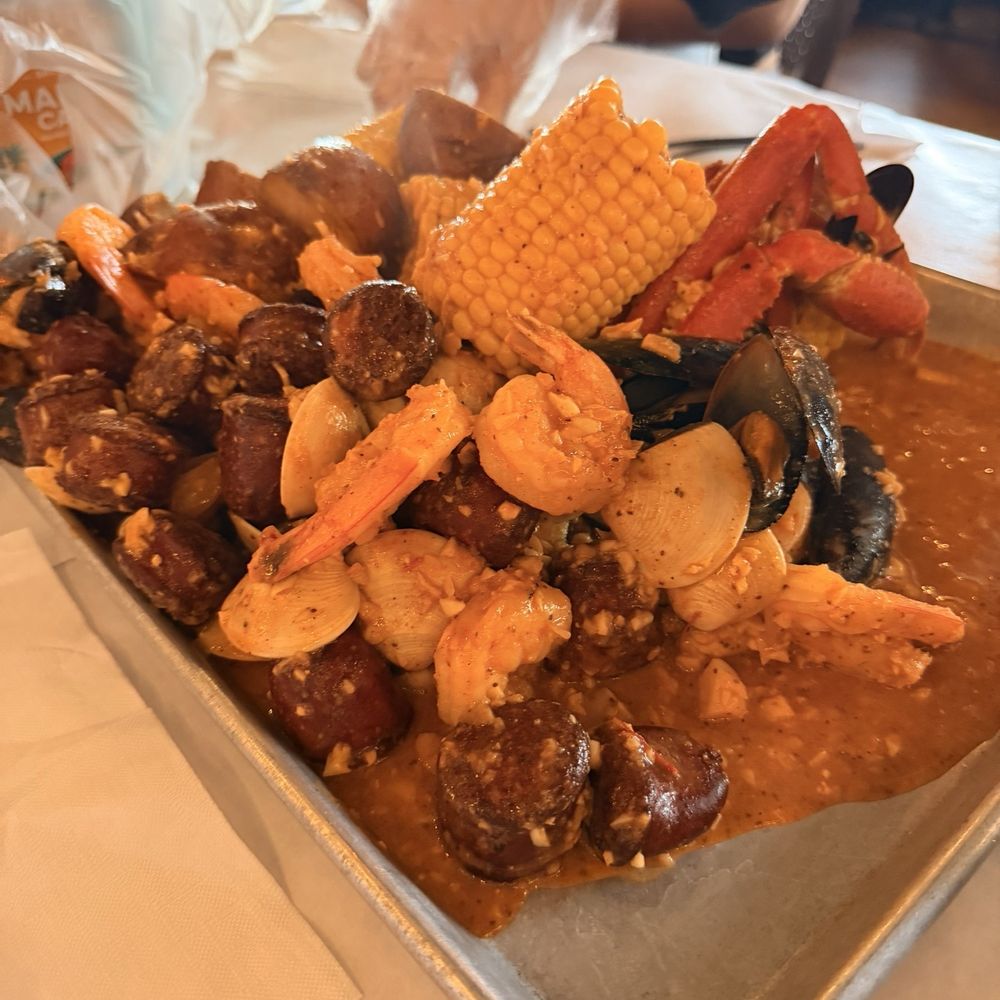We did the family item in Cajun garlic butter. We did the family item in Cajun garlic butter.