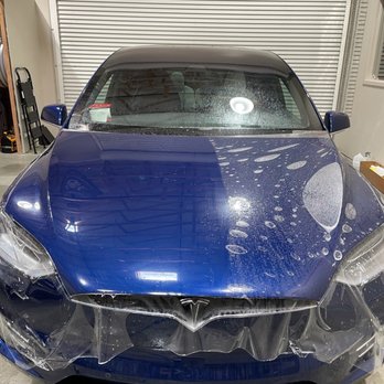 NM Auto Enhancements - Putting on hood PPF - Auto Detailing Near Me - Livermore, California