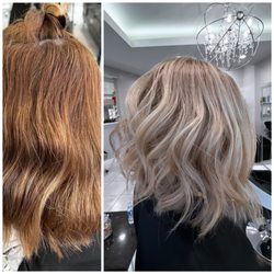 Nela's Hair Salon - Color(highlights) haircut