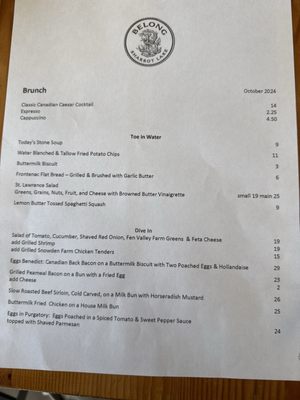 Menu photo 2 Belong Sharbot Lake, ON