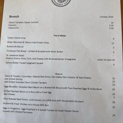 Belong - Brunch menu Fall 2024