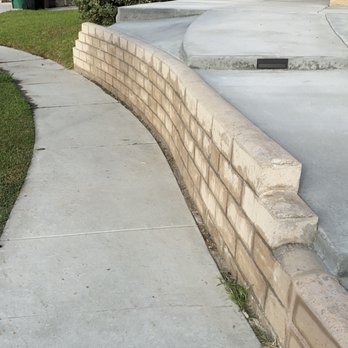 Adrian’s Concrete - The old retaining wall - Masonry/Concrete Near Me