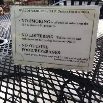 Wild Iris Coffee House - The Rules. - Bakeries Near Me - Prescott, Arizona Wild Iris Coffee House - The Rules. - Bakeries Near Me - Prescott, Arizona