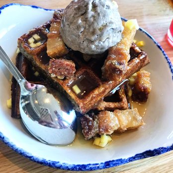 Cabra - Black Plantain Waffle - Peruvian Near Me - Chicago, Illinois Cabra - Black Plantain Waffle - Peruvian Near Me - Chicago, Illinois