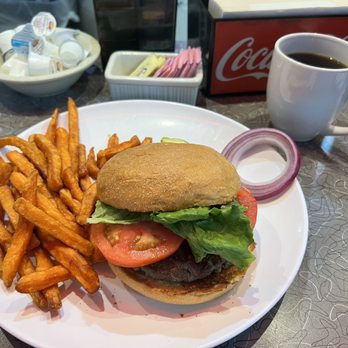 Egg City - 1/2 lb. Big Burger and sweet potato fries - Diners Near Me - Haines City, Florida Egg City - 1/2 lb. Big Burger and sweet potato fries - Diners Near Me - Haines City, Florida