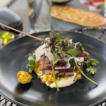 Pêche Restaurant - Lamb with cauliflower. Every bite was incredible! - New American Near Me - Palisade, Colorado
