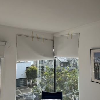 Burr White Realty - Taped up shades that didn't work - Burr Whites solution. - Property Management Near Me - Newport Beach, California