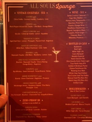 Menu photo 1 All Souls Lounge Salem, MA Menu photo 1 All Souls Lounge Salem, MA