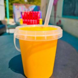 Main Street Coffee - Bucket sized mango smoothie