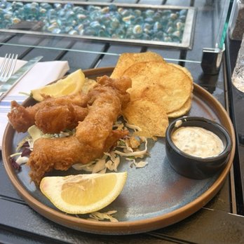 Dockside 1953 - Fish and chips, really small cuts of fish, with too much batter, and half fried soggy chips. - Seafood Near Me - San Diego, California Dockside 1953 - Fish and chips, really small cuts of fish, with too much batter, and half fried soggy chips. - Seafood Near Me - San Diego, California