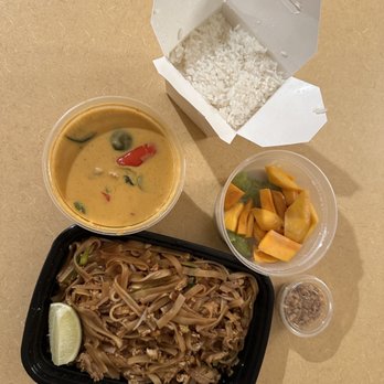 Flamin’ Thai - Great food, but this is what you get for $82.00.  2 dishes & a teeny weeny desert. - Thai Near Me - Minneapolis, Minnesota