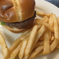 Burger and fries