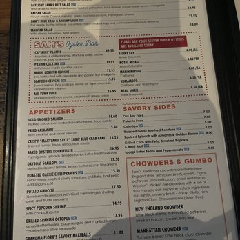 Sam's Chowder House - Menu - Seafood Near Me - Half Moon Bay, California Sam's Chowder House - Menu - Seafood Near Me - Half Moon Bay, California