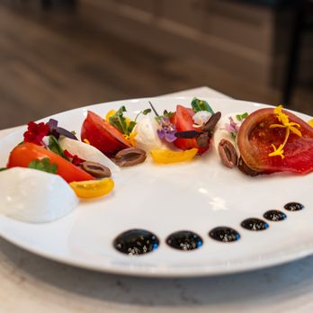 Monserate Winery - Caprese Salad - Heirloom tomato, mozzarella, fresh basil, olives, aged balsamic - Wineries Near Me - Fallbrook, California