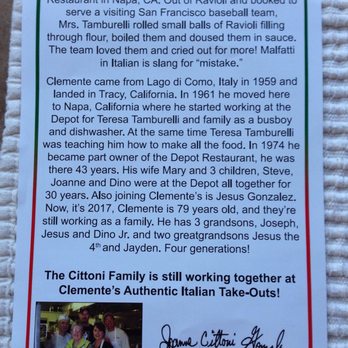 Clementes Authentic Italian - Get the malfatti's!!! - Italian Near Me - Napa, California Clementes Authentic Italian - Get the malfatti's!!! - Italian Near Me - Napa, California