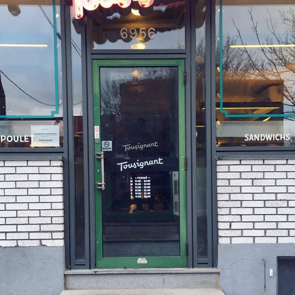 Chez Tousignant - Front - Burgers Near Me - Montreal, Quebec