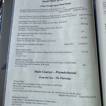 Padraicins Bar & Restaurant - Menu 9/2025 - Irish Near Me Padraicins Bar & Restaurant - Menu 9/2025 - Irish Near Me