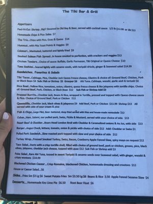 Menu photo 5 The Tiki Bar Gulfport, FL