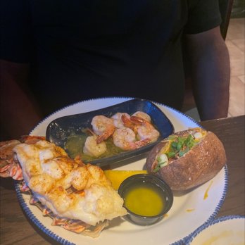 Red Lobster - Shrimp and Lobster nice lobster tail - Seafood Near Me - Modesto, California