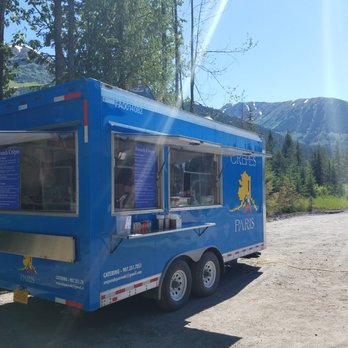 Crepes De Paris - The truck in all its cobalt blue glory. - Creperies Near Me Crepes De Paris - The truck in all its cobalt blue glory. - Creperies Near Me