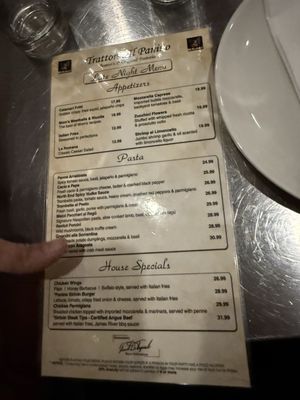 Menu photo 1 Trattoria Il Panino Boston, MA
