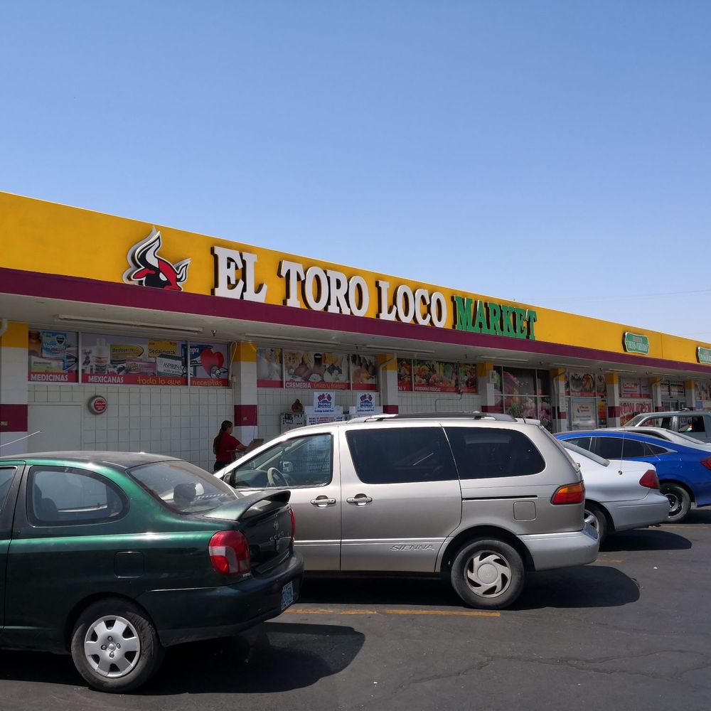 El Toro Loco supermarket - Tough to miss with that background color. - Food Near Me - Madera, California El Toro Loco supermarket - Tough to miss with that background color. - Food Near Me - Madera, California