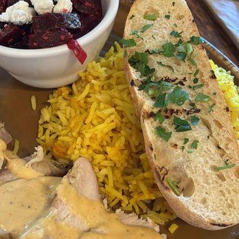 Urban Plates - Grilled Cage Free Chicken , Ginger Turmeric Basmati Rice , Beet Salad W. Goat Cheese - Salad Near Me - Thousand Oaks, California