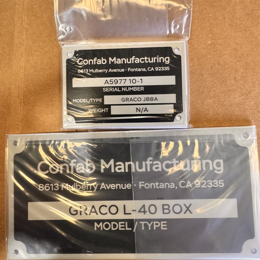 Competitor Awards & Engraving - These are simple equipment plates, but it's a layout I like - Engraving Near Me - Hartland, Wisconsin Competitor Awards & Engraving - These are simple equipment plates, but it's a layout I like - Engraving Near Me - Hartland, Wisconsin