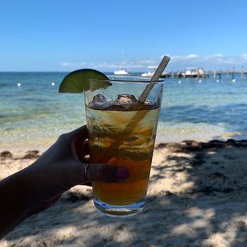 Marker 88 - Arnold Palmer, beautiful view, interesting straw - Seafood Near Me - Islamorada, Florida