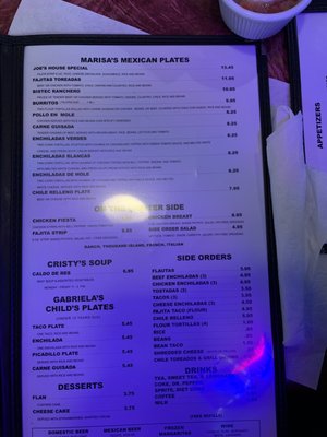Menu photo 2 Pepe's Mexican Restaurant Harlingen, TX