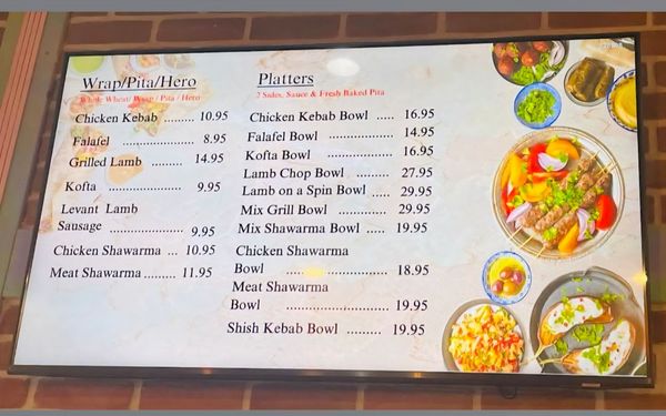 Menu photo 1 Levant Astoria, NY