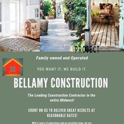Bellamy Construction - Company flyer!