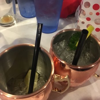 Loafer's Station - Two Moscow Mules. One with little Ice and the other served with the whole tray of Ice. Lol. - Diners Near Me - Albany, Oregon Loafer's Station - Two Moscow Mules. One with little Ice and the other served with the whole tray of Ice. Lol. - Diners Near Me - Albany, Oregon